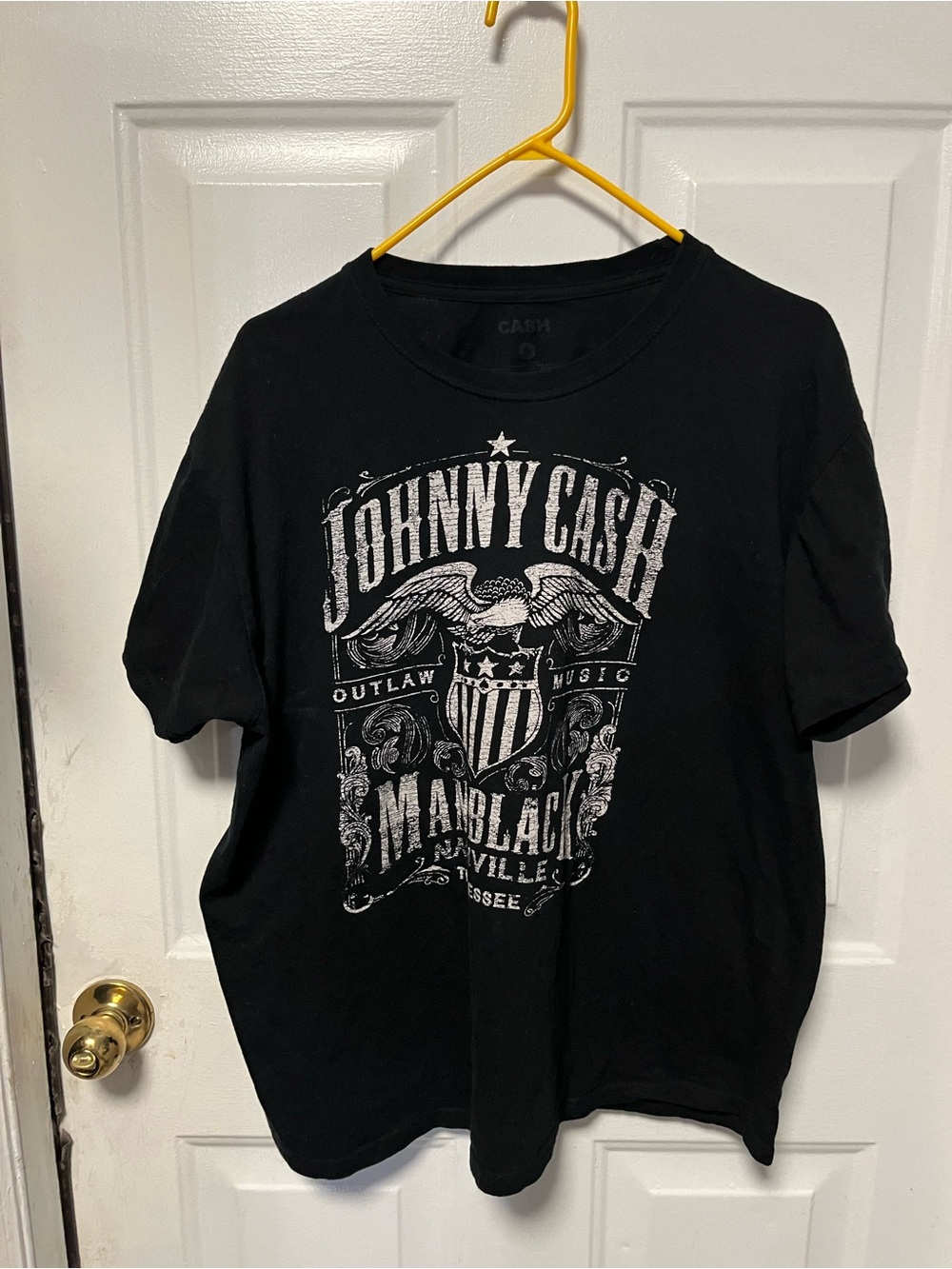 Johnny Cash Black Graphic Short Sleeve Tee